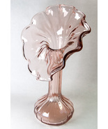 Leonardo Handarbeit Jack in the Pulpit Pink Glass Vase 10-5/8&quot; Studio Ar... - $566.69 MXN
