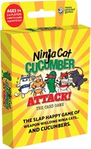Ninja Cat Cucumber Attack Card Game Fast Paced Slap Happy Game of Weapon... - $18.88