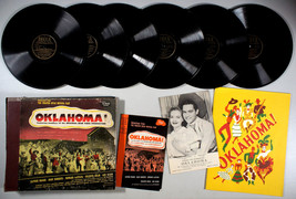 Oklahoma! Original NY Production (1943) 6 Shellac + Binder &amp; Books • Soundtrack - £21.99 GBP