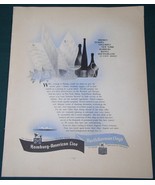 HAMBURG LLOYD CRUISE LINES FORTUNE MAGAZINE AD CLIPPING VINTAGE 1937 - $463.92 MXN