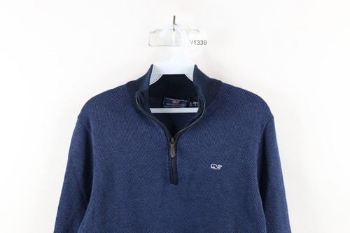 New Vineyard Vines Mens Small Wool Blend Thermal Knit Half Zip Pullover Sweater Item image 2