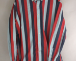 Vintage Tommy Hilfiger Classic Fit Multi-Color Striped Casual Shirt Size XL - £19.43 GBP
