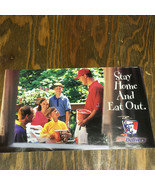 Vintage Kentucky fried chicken stay home and eat out delivery KFC coupon... - $19.75