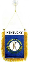 Kentucky MINI BANNER FLAG GREAT FOR CAR & HOME WINDOW MIRROR 2 SIDE - £11.21 GBP