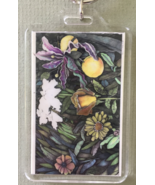 Large Floral Art Keychain - Living Garden - $10.94 CAD