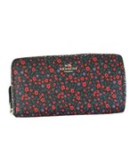 COACH Accordion Zip Wallet Black With Floral Print EUC F59066 - €63,81 EUR