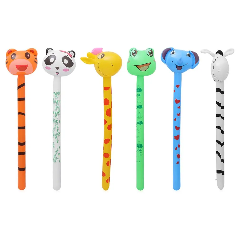Giraffe Elephant Birthday Gift Inflatables Toys Animals Sticks Balloons Jungle - £14.39 GBP