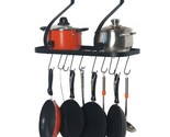 Pot And Pan Rack Holder Hanging Kitchen Organizer Wall Mount 24&quot;x10&quot; 10 ... - £14.36 GBP