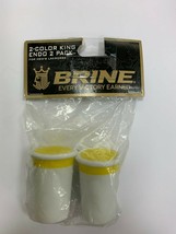 Brine King Endo Lacrosse Shaft End Cap 2 Pack -Yellow White NEW - £3.97 GBP