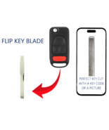 KEY CUT SERVICE +  Mercedes Benz Dodge Chrysler 1998 - 2012 Flip Key Bla... - $19.99