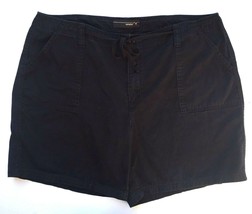 Venezia Shorts Womens size 18 Casual Bermuda Walking Shorts Black 40 x 8 - $22.49