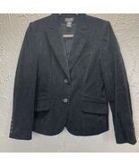 Rafaella Corduroy Blazer Jacket Womens Petite Long Sleeve Black Size 8P - $30.89 CAD
