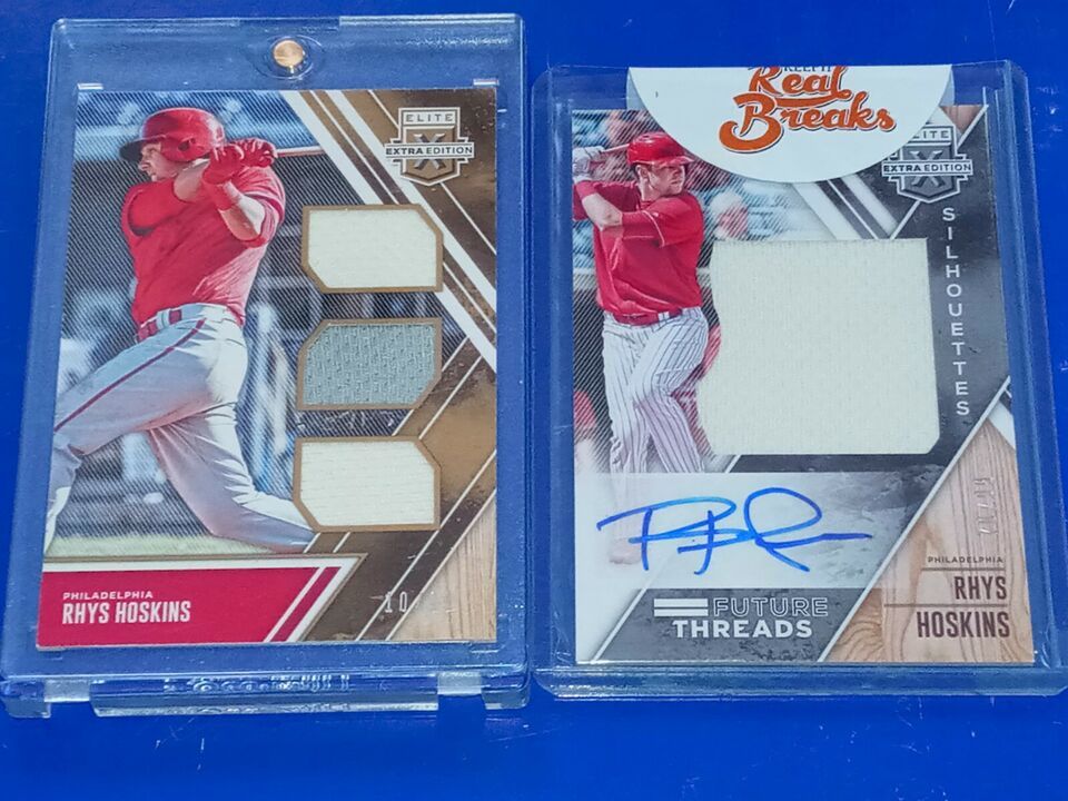 Primary image for 2017 Panini Elite Extra Edition Lot #/99 - 2 Rhys Hoskins Auto And Patch Card