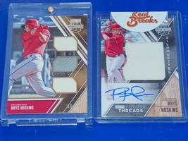 2017 Panini Elite Extra Edition Lot #/99 - 2 Rhys Hoskins Auto And Patch Card - $75.00