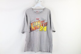 Vintage Y2K 2003 NASCAR Mens XL Spell Out Fire Flames Jeff Gordon Racing T-Shirt - £31.61 GBP