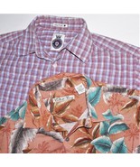MEN&#39;S SUMMER / HAWAIIAN SHIRT LOT OF 2 ~ Sz L / Large ~ BATIK BAY &amp; SOUT... - $18.80