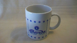 Sands Hotel &amp; C ASIN O Las Vegas, White With Blue Coffee Mug - £27.94 GBP