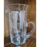 Vintage: etched glass coffee, (wine?), mugs in excellent condition, set ... - $714.32 MXN