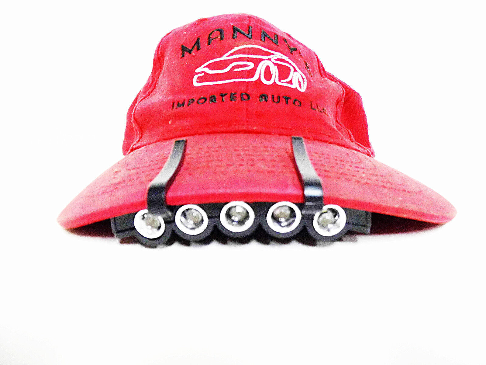 5 Led Cap Visor Light Hat Brim Head Lights Lamp Night Lite Batteries Inc... - $6.81