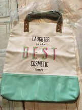 Benefit Cosmetics laughter Canvas Tote Bag New - $12.19