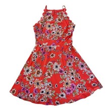 The General Good Taliyah Red Floral Scallop Detail Knit Dress Women&#39;s Me... - £23.03 GBP