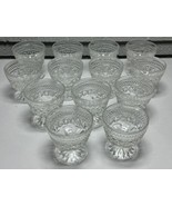 13 VTG Anchor Hocking Wexford Champagne Sherbet Clear Bar Glass Lot Set ... - $38.69