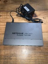 Netgear GS108E ProSafe Plus 8 Port Gigabit Ethernet Switch w/Power Supply - $19.79