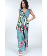 Women&#39;s Ruffle Sleeve Surplice Jumpsuit - €51,23 EUR