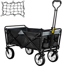 VEVOR Folding Wagon Cart Utility Collapsible Wagon 176lbs Outdoor Camping Sports - £91.11 GBP
