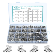 800 Pcs Nuts and Bolts Assortment Kit,  Stainless Steel Phillips Pan Head Machin - $48.13