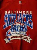 Baltimore Skipjacks AHL Vintage 10th Anniversaire Hockey 50/50 Rouge Swe... - $73.27