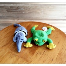 Lot of 2 Ty Mini Beanie Babies Frog Anteater - £12.87 GBP