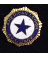 Antique 1920s Gold Blue White Enamel American Legion Auxiliary Lapel Sca... - $29.99