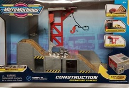 Micro Machines CONSTRUCTION Expanding Playset Toy Series 1 Car - $24.86