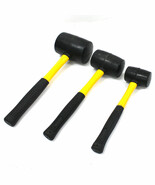3 pieces Rubber Mallet Double Faced Head Fiberglass Handle Hammer 8 16 3... - $42.31 CAD