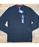 NWT Polo Ralph Lauren Men&#39;s Large Black Red Logo Waffle Thermal Crew Nec... - $736.44 MXN