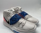 Nike Kyrie 6 Vast Grey/Pink/Blue Basketball Shoes BQ4630-003 Men&#39;s Size 12 - $199.95