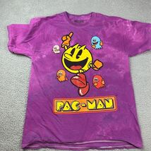 Pac-man Pac Man Shirt Adult Medium M Short Sleeve Blue Tie Dye NAMCO Ghosts - €10,51 EUR