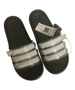 Adidas Men Adilette Zplaash Slide Sandal Black White Size 8 New Inflatab... - $54.70 CAD