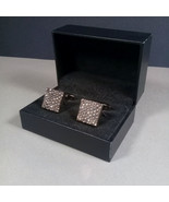 Hugo Boss Silver Tone Elegant Square Cufflinks in Original Case - $61.54 CAD