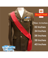 Army Sash Wool Sergeants Sgts Red Sash, Shoulder Red Acrylic Guard 32 Inches Sas - $22.49