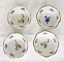 Lot 4 Bavaria Floral Bone China Open Salt Dip Lots of Gold 2 1/2 X 1 3/8” - $24.26