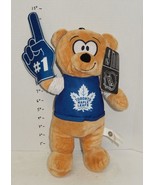 Toronto Maple Leafs Plush Stuffed Teddy Bear Foam Hand NHL Hockey Good S... - €21,45 EUR