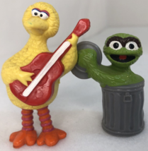Big Bird Oscar the Grouch Figurines PVC Sesame Street Muppets Tara 1982 ... - $6.79