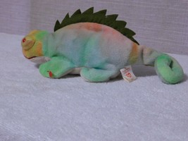 TY Beanie Baby - IGGY the Iguana (tye-dyed w/ spikes) (9.5 inch) Rare 1997 - $358.00