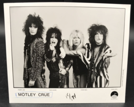 VTG 1985 Motley Crue Elektra B&amp;W Press Photograph Publicity Still 8x10 - $18.50