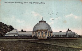 Detroit Michigan Mi~Horticultural BUILDING-BELLE ISLE~1910 Postcard - £5.45 GBP