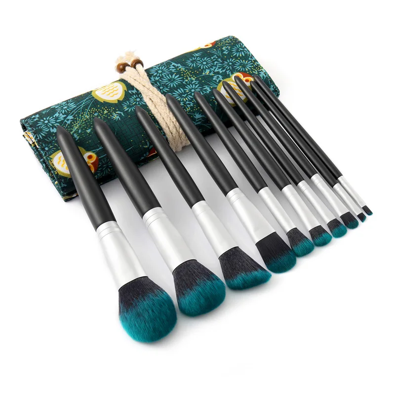  green makeup brushes set beauty eyeshadow foundation make up brushes set cosmetics set thumb200