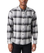 Bass Outdoor Flannel Shirt Men&#39;s 2XL Htr Gray Classic Fit Plaid Stretch ... - $38.57 CAD