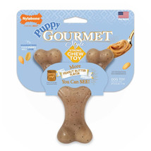 Nylabone Gourmet Style Strong Wishbone Puppy Chew Toy Peanut Butter 1ea/SMall/Re - £11.82 GBP